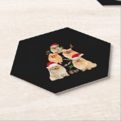 Funny Spitz Weihnachtsbaumdekor Ornament Cos Untersetzer (angewinkelt)