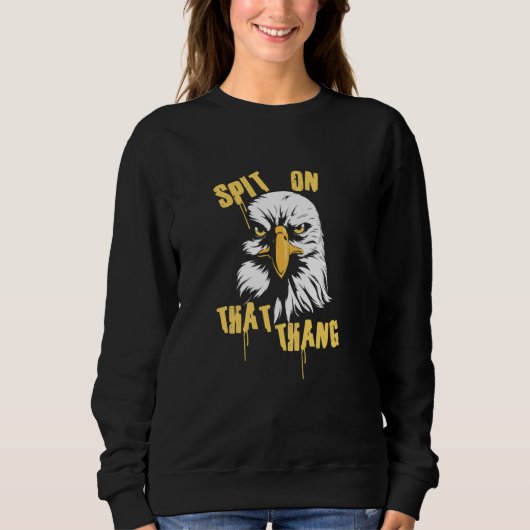 Funny Split auf diesem Thang Hawk Tuah Hawk Bird u Sweatshirt (Vorderseite)