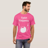Funny Split Happens Bowling T-Shirt (Vorne ganz)