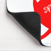 Funny Split Personality Naughty Nice Cartoon Herzl Mousepad (Ecke)