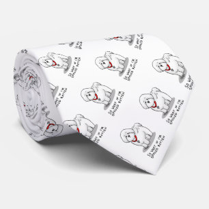 Funny Spoiled Rotten Bichon Frise Dog - Niedlich Krawatte