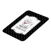 Funny Spoiled Rotten Bichon Frise Dog - Niedlich Magnet (Linke Seite)