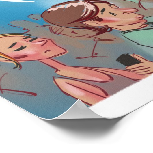 Funny Spontaneität Coach Poster (Ecke)