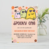 Funny spookoky ein Geburtstag einladen Einladung (Stehend Vorderseite)