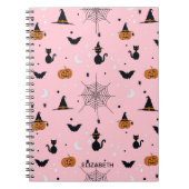 Funny Spookoky Halloween Pink Design Notizblock (Vorderseite)