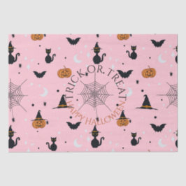 Funny Spookoky Halloween Pink Design Seidenpapier