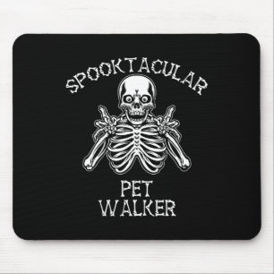 Funny Spooktacular Pet Walker Halloween Mousepad