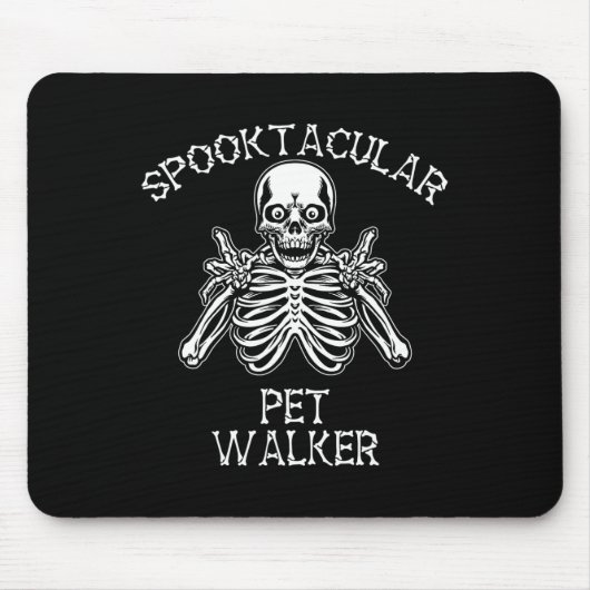 Funny Spooktacular Pet Walker Halloween Mousepad (Vorne)