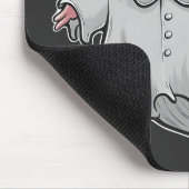 Funny Spooky Axoltol Amphibien Halloween Ghost Mousepad (Ecke)