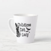 Funny Spooky Cut Kinderlose Katze Lady Milchtasse (Linke Ecke)