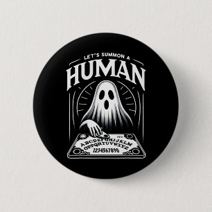 Funny Spooky Ghost Lassen wir einen menschlichen O Button