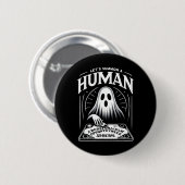 Funny Spooky Ghost Lassen wir einen menschlichen O Button (Vorne & Hinten)