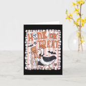 Funny Spooky Goose Fall Honig oder Leckerei Hallow Karte (Gelbe Blume)