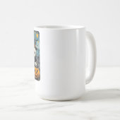 Funny Spooky Goose Halloween Hexenkürbis Kunst Kaffeetasse (VorderseiteRechts)