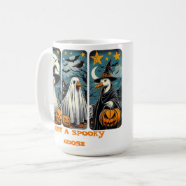 Funny Spooky Goose Halloween Hexenkürbis Kunst Kaffeetasse