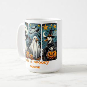 Funny Spooky Goose Halloween Hexenkürbis Kunst Kaffeetasse