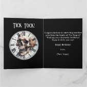 Funny Spooky Grim Sensenmann für Ihn Geburtstag Karte (Innenseite)