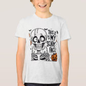 Funny Spooky Halloween - "Das ist mein Beängstigen Tri-Blend Shirt (Vorderseite)