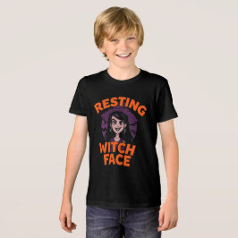 Funny Spooky Halloween Shirt -"Resting Hexe Face"