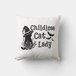 Funny Spooky Niedlich Halloween Kinderlose Katze L Kissen