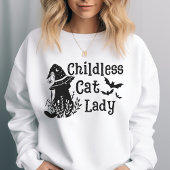 Funny Spooky Niedlich Halloween Kinderlose Katze L Sweatshirt