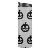 Funny Spooky Pumpkin Gesichter Halloween Thermosbecher (Nach rechts gedreht)