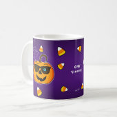 Funny Spooky Pumpkin iconic Wink S Nur Leckereien! Kaffeetasse (Vorderseite Links)