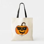 Funny Spooky Pumpkin Iconic Wink S Tragetasche (Rückseite)