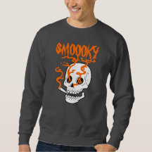 Funny Spooky Smoky Skull Halloween personalisiert