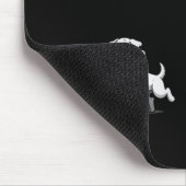 Funny Spooky Spaß Halloween Skeleton Jasing Hund Mousepad (Ecke)