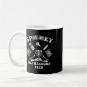 Funny Spooky Ultrasound Tech Skeleton Halloween Co Kaffeetasse (Links)