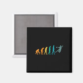 Funny Sport Evolution Handball Magnet (Vorderseite/Rückseite)