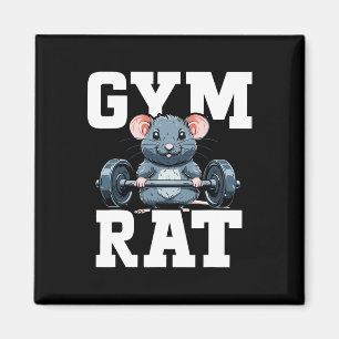Funny Sport Gym Rat Fitness Bodybuilding Magnet