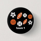 Funny Sports Ball Button (Vorderseite)