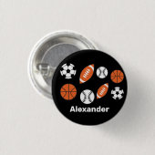 Funny Sports Ball Button (Vorne & Hinten)