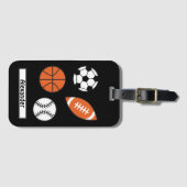 Funny Sports Ball Gepäckanhänger (Vorderseite (Horizontal))