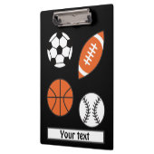 Funny Sports Ball Klemmbrett (Links)