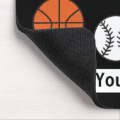 Funny Sports Ball Mousepad (Ecke)