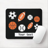Funny Sports Ball Mousepad (Mit Mouse)