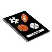 Funny Sports Ball Notizblock (Rechte Seite)