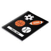 Funny Sports Ball Notizblock (Linke Seite)