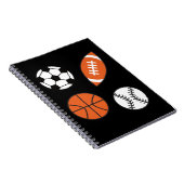 Funny Sports Ball Notizblock (Rechte Seite)