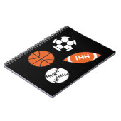 Funny Sports Ball Notizblock (Linke Seite)