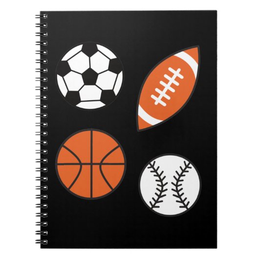 Funny Sports Ball Notizblock (Vorderseite)