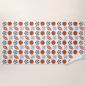 Funny Sports Balls Strandtuch (Vorderseite)