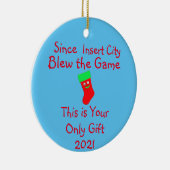 Funny Sports Gambling Keramik Ornament (Rechts)