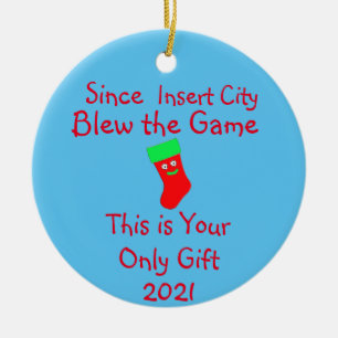 Funny Sports Gambling Keramik Ornament