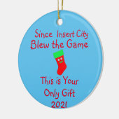 Funny Sports Gambling Keramik Ornament (Links)