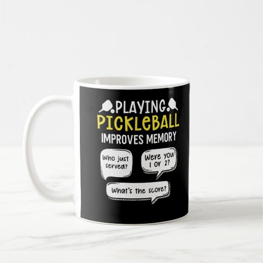 Funny Sports Pickleball Player Kaffeetasse (Links)