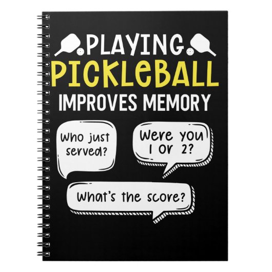 Funny Sports Pickleball Player Notizblock (Vorderseite)